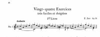【PDF楽譜】ソル:Op.35 24の練習曲 (標準版ソルギター曲集8  練習曲集2より)解説付き