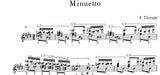 【PDF楽譜】タレガ：ミヌエット　(標準版ターレガギター曲集2　 オリジナル編2より) 解説付き