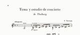 【PDF楽譜】タレガ：タールベルクの主題と練習曲 (標準版ターレガギター曲集4 編曲による練習曲集 より)解説付き
