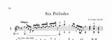 【PDF楽譜】コスト：6つの前奏曲 Op.49 (標準版コストギター曲集3より)