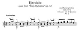 【PDF楽譜】フェレール：EjercicioNo.2（【楽譜】ギター・コンサート・コレクション〜初級、中級者のための40の小品（ラゴスニック校訂）〜より）