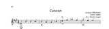 【PDF楽譜】オッフェンバック：カンカン〜天国と地獄より（【楽譜】こどものための58のやさしいギター小品集［ヘーゲル編］より）
