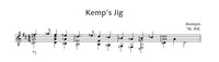 【PDF楽譜】作者不詳：ケンプのジグ