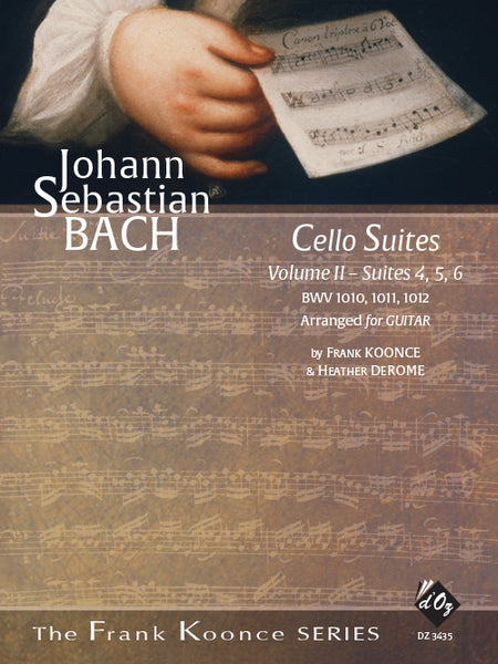 【PDF楽譜】バッハ：無伴奏チェロ組曲 第2巻（第4、5、6番） BWV1010、1011、1012  