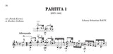 【PDF楽譜】バッハ：ヴァイオリン・パルティータ 第1番 BWV1002
