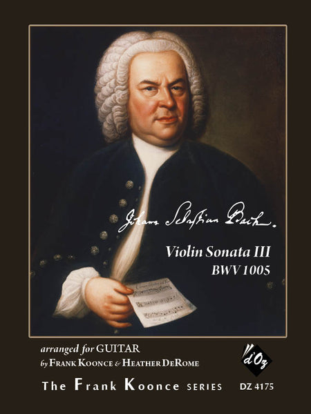 【PDF楽譜】バッハ：ヴァイオリン・ソナタ 第3番 BWV1005  